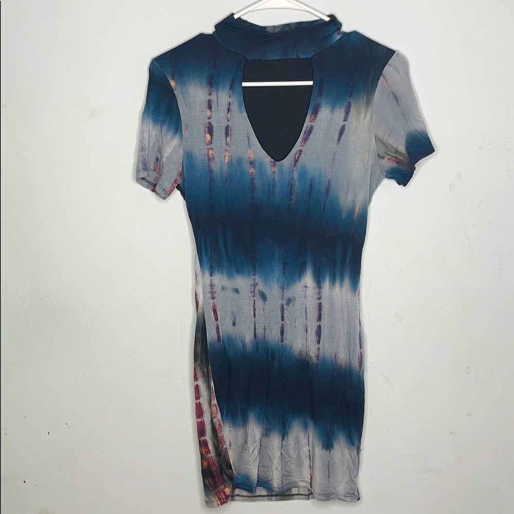 Tye dye bodycon dress